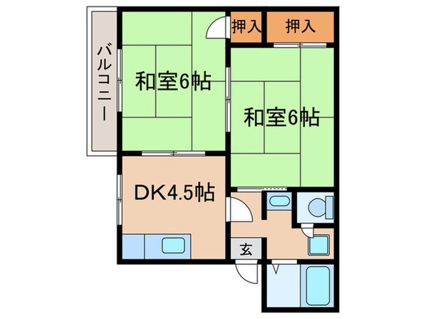 ﾃﾞュｴｯﾄの物件間取画像